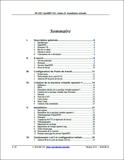 Table des matières p-1